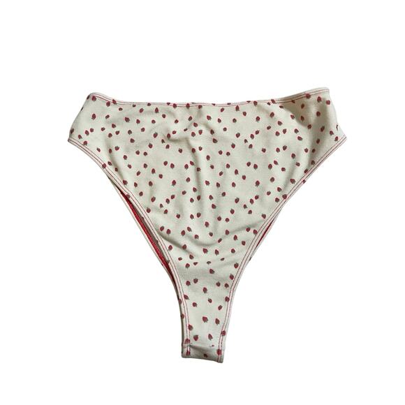 Frankie's Bikinis x Gigi Hadid Terry High Waisted Bikini Bottoms Womans XXL - Picture 1 of 6